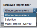 MINDy mapk Table Displayed targets filter menu.png